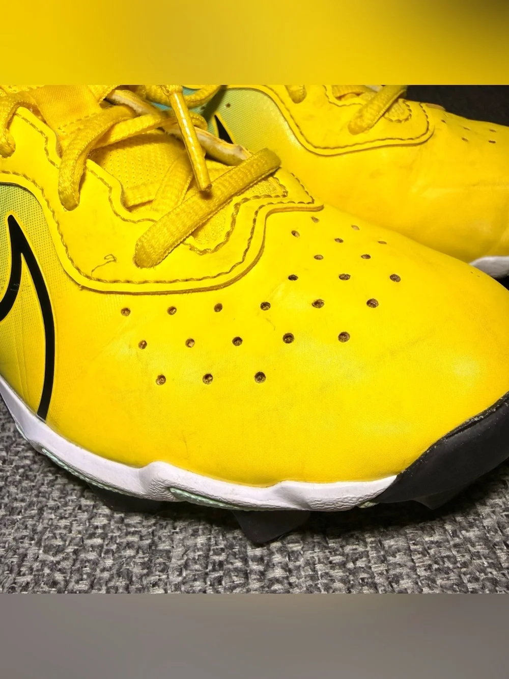 Nike Alpha Huarache 4 Keystone Baseball Cleats Boys Kids DJ6525-704 Size 3.5Y